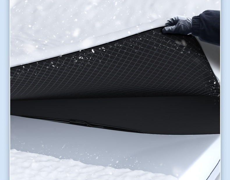 Magnetyczna osłona przeciwśnieżna na przednią szybę samochodu