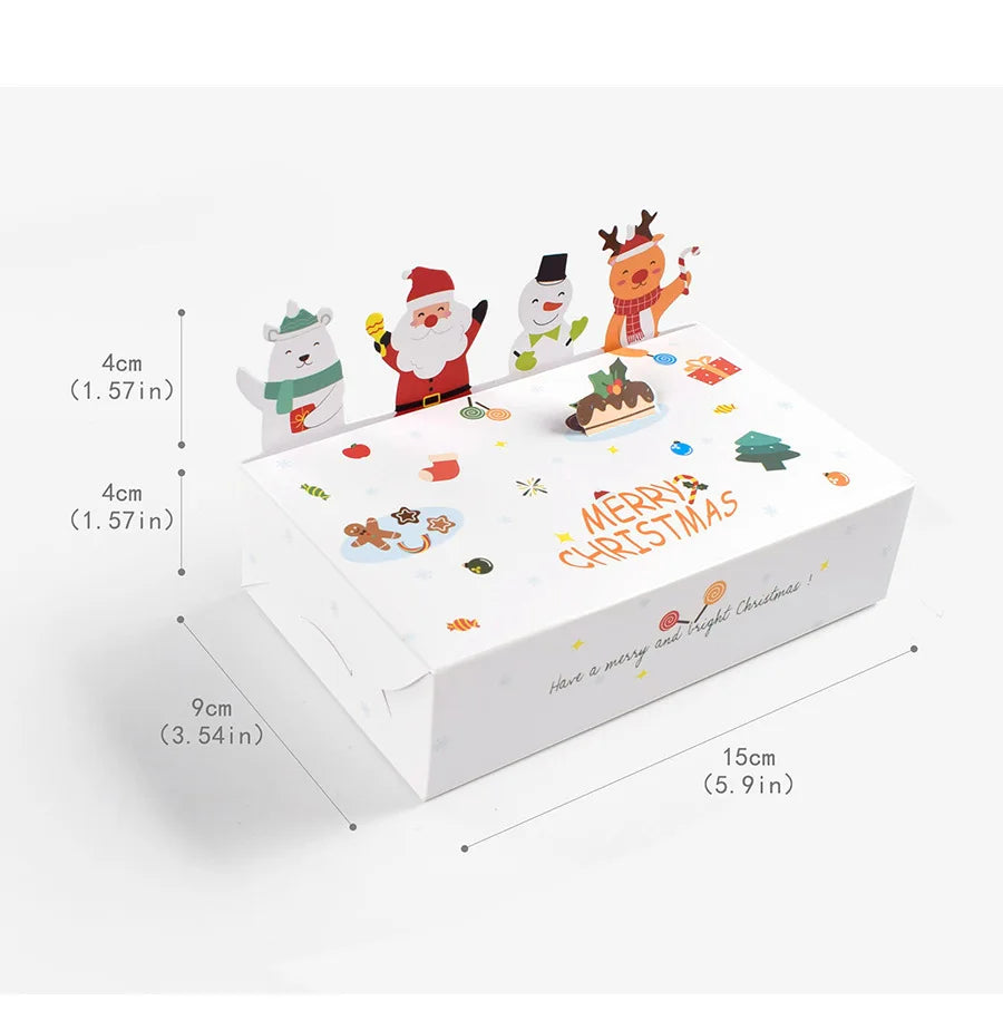 10 sztuk opakowań na prezent świąteczny