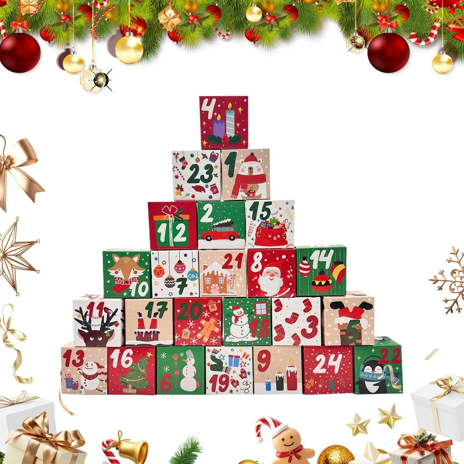 Kalendarz świąteczny pudełkowy